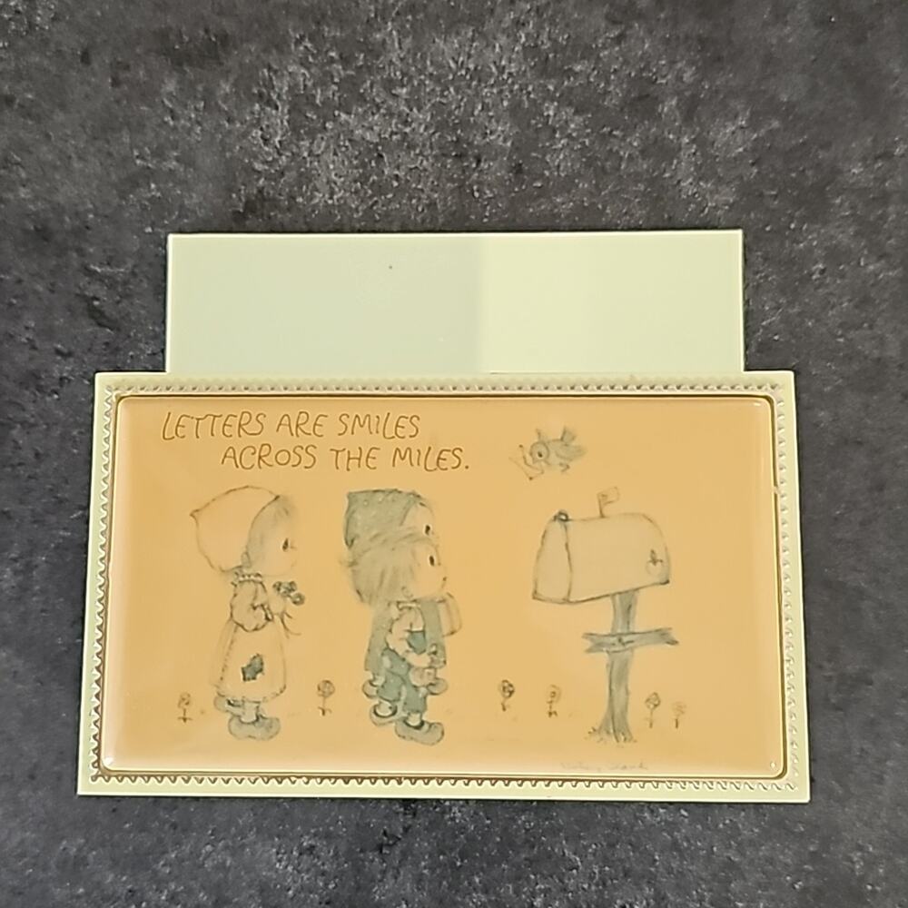 Vintage Hallmark Betsey Clark Desk Set Office Letter Card Holder Organization